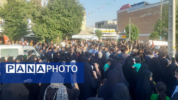 مراسم تشییع و وداع با شهید امنیت حسین اسحاقی در لردگان 