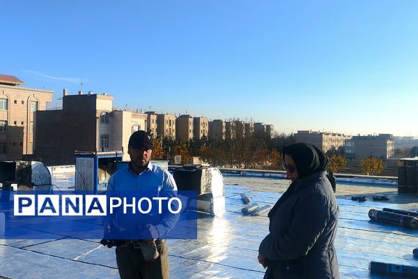 دبیرستان مهدیه و طلیعه فاز ۲ اندیشه، برای بارش برف زمستانی آماده شد