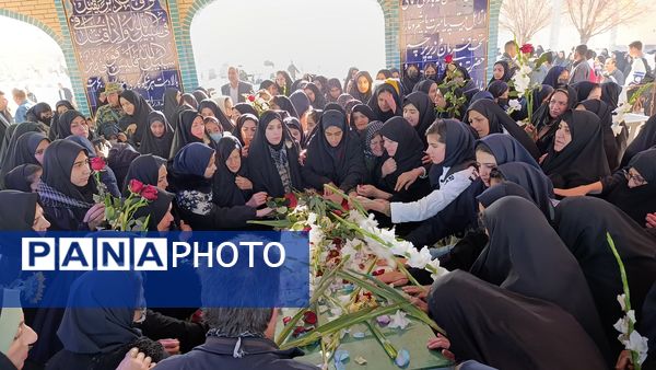 مراسم تشییع شهید گمنام در شهر سفیددشت 