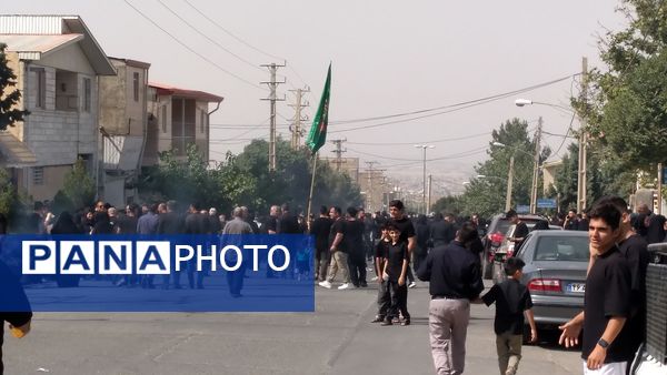 مردم روستای «هیو» در مراسم باشکوه عزاداری تاسوعا شرکت کردند