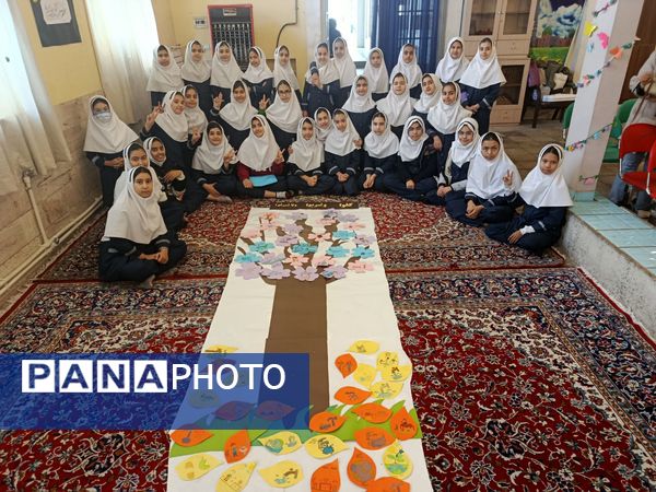 نقاشی همگانی با موضوع صرفه‌جویی در مصرف آب ، گاز و برق