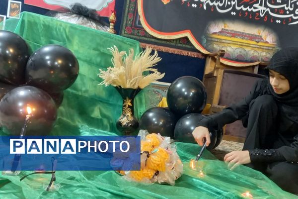 محفل دانش آموزی مقدامه در سوگ شهادت دختر سه‌ساله امام حسین(ع)
