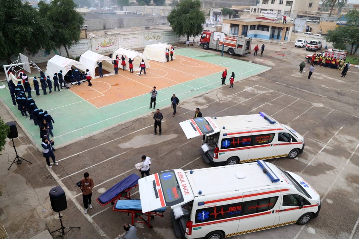 بیست و هفتمین مانور سراسری زلزله و ایمنی در خوزستان اجرا شد