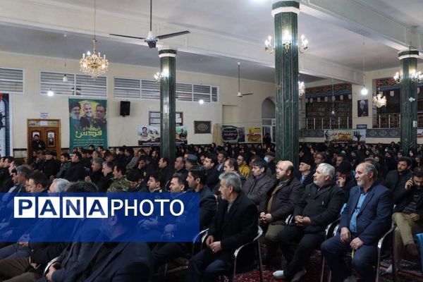 مراسم یادبود پنجمین سالگرد شهادت حاج قاسم سلیمانی در شهرستان سرعین 