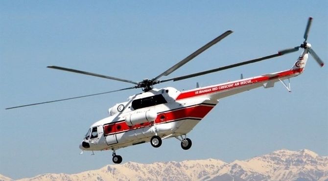 وقوع حادثه برای بالگرد هلال‌احمر در اشترانکوه/یک نفر از حادثه‌دیدگان جان باخت