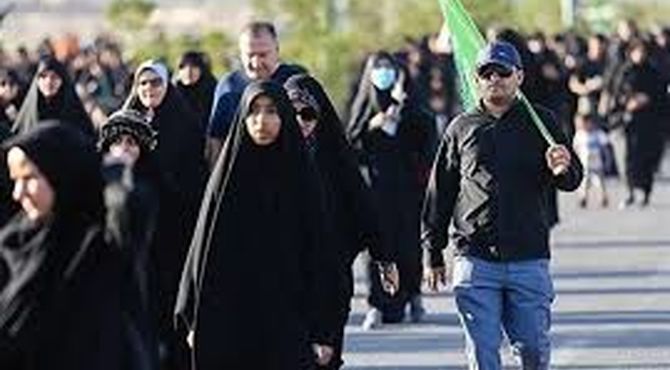 راهپیمایی جاماندگان اربعین حسینی در تویسرکان