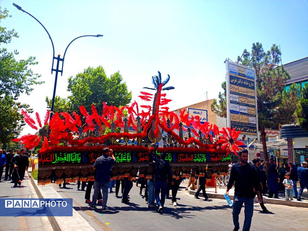 عزاداری هیأت های کاشمر در روز هفتم ماه محرم
