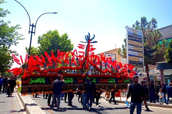 عزاداری هیأت های کاشمر در روز هفتم ماه محرم