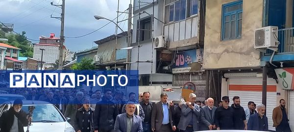 تشییع پیکر جانباز هشت سال دفاع مقدس در سوادکوه