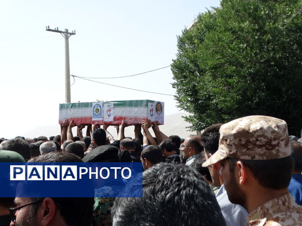 مراسم وداع با شهید «امین عسگری» در گهرو
