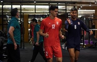 تمرین بدنی تیم ملی فوتبال در دوبی برگزار شد