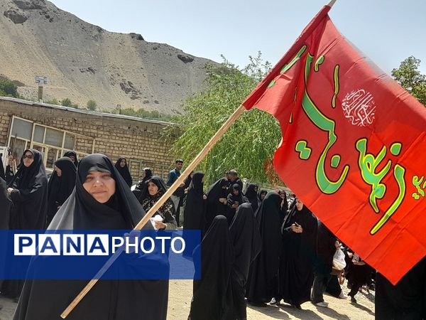 حضور حماسی مردم روستای مارکده در همایش جاماندگان اربعین حسینی