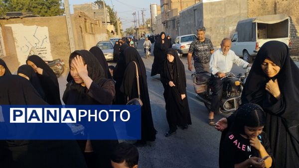 برپایی موکب بین راهی در مراسم پیاده روی جاماندگان اربعین شهرستان خلیل آباد 