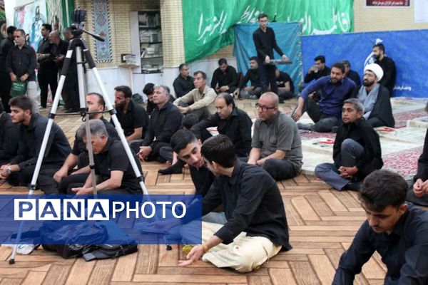 مراسم سوگواری ابا عبدالله در هیات رزمندگان اسلام شهرستان خرامه 