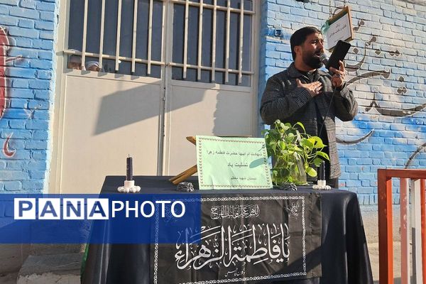 پیوند دل‌های دانش‌آموزان شهرقدس در سوگ حضرت زهرا(س)