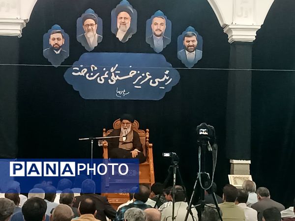 مراسم نخستین سالگرد شهادت شهدای خدمت در مسجد الهادی نیشابور 