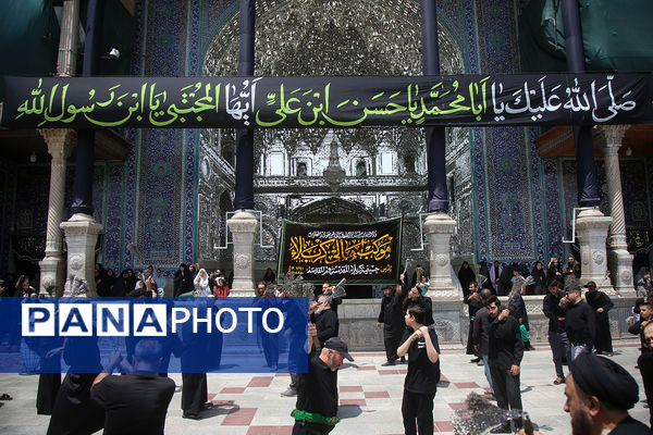 عزاداری سالروز شهادت امام حسن مجتبی(ع) در حرم حضرت معصومه(س)