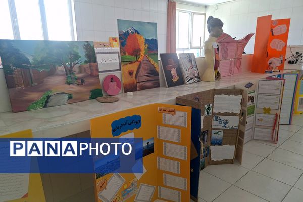 نمایشگاه آثار طرح جابر بن حیان در آموزشگاه معارف ۶ ناحیه ۳شیراز 