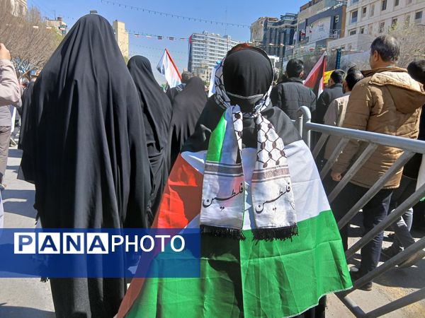 حضور پرشور مردم ولایت مدار مشهدی در راهپیمایی روز قدس