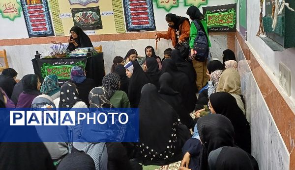 مراسم عزاداری هیات دخترانه راحیل در کانون فرهنگی تربیتی سمیه شهرستان شیروان