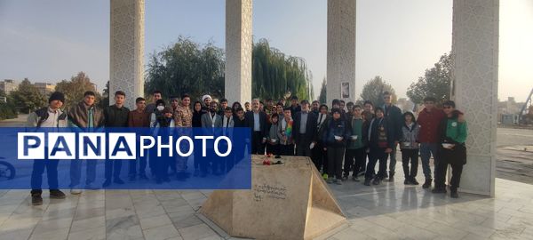 زیارت عاشورا و غبار روبی مزار شهدای گمنام نیشابور