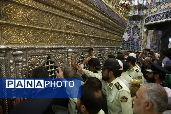 آیین گرامیداشت سالروز طوفان الاقصی با حضور کارکنان پلیس در قم