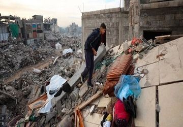 کشف پیکر ۲۵ شهید فلسطینی از زیر آوارهای غزه