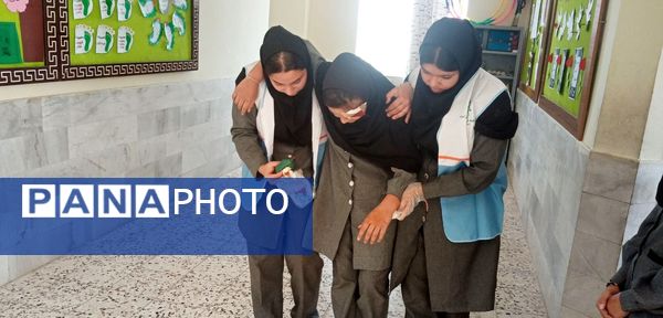 مانور زلزله در دبیرستان حاج مهدی روحانی ارغا