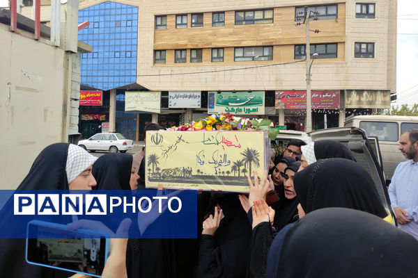 تشییع شهید گمنام در مدارس ناحیه 4 شیراز
