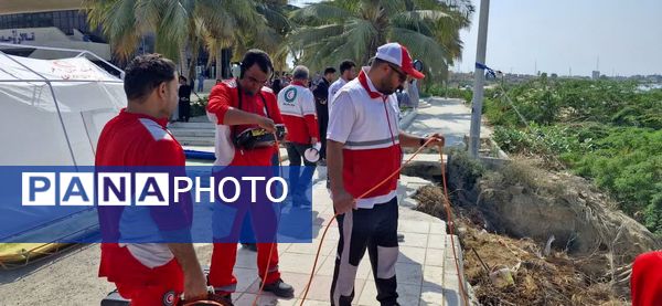 آژیر مانور آمادگی در مقابله با سونامی در چابهار نواخته شد