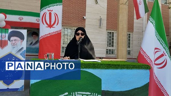 آیین زنگ مهر در دبیرستان «ذبیح‌الله هوشیار» ناحیه ۱ مشهد 
