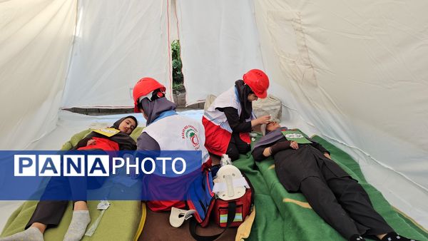 برگزاری مراسم متمرکز مانور زلزله و ایمنی مدارس در سرخنکلاته