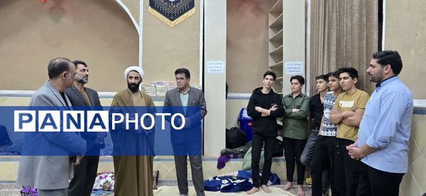 بازدید مدیر آموزش‌وپرورش شهرستان بافق از اعتکاف دانش‌آموزان