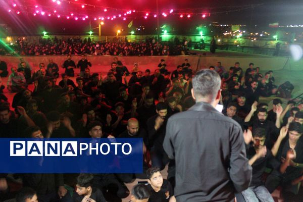 مراسم عزاداری شب سوم محرم در هیات مکتب‌‌الزهرا شهرستان حاجی‌‌آباد