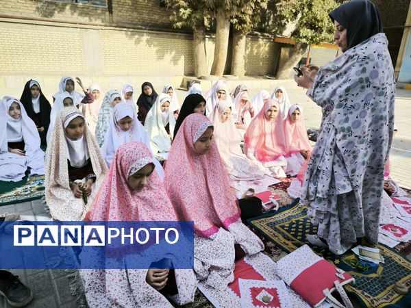 خواندن نماز باران در دبستان دخترانه شطیطه2