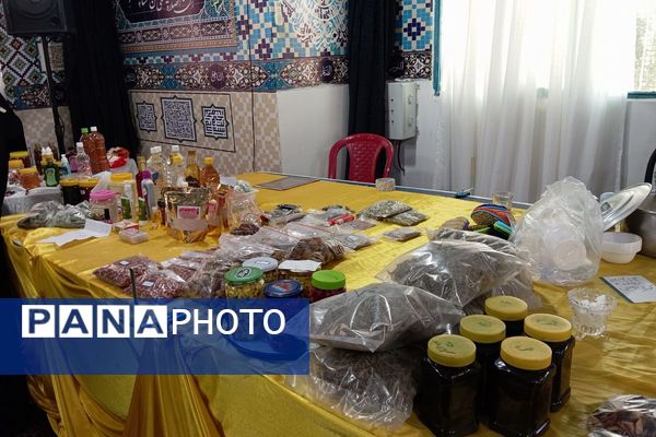 حضور دانش آموزان دبیرستان دخترانه دانش نیا در نمایشگاه صنایع دستی حوزه علمیه 