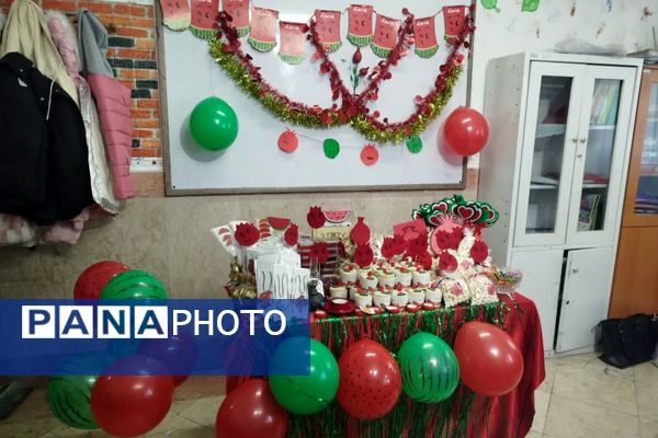 شور شب یلدا در مدارس رباط‌کریم