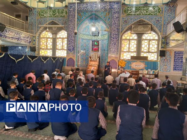 برگزاری اولین نماز جماعت سال تحصیلی جدید دبستان حضرت قاسم ابن الحسن (ع)