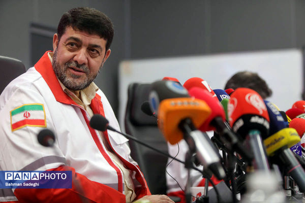نشست خبری رئیس سازمان جمعیت هلال احمر 