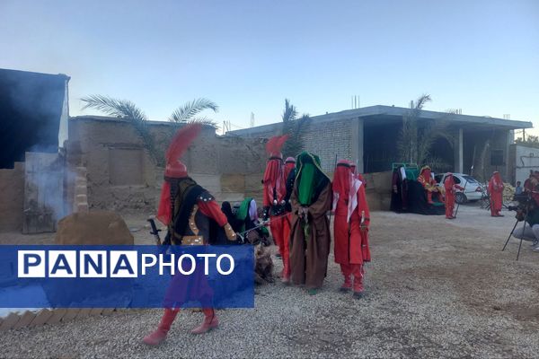 اجرای تعزیه شهادت حضرت زهرا (س) در روستای ظفرآباد شیراز