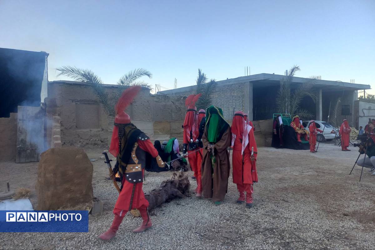 اجرای تعزیه شهادت حضرت زهرا (س) در روستای ظفرآباد شیراز