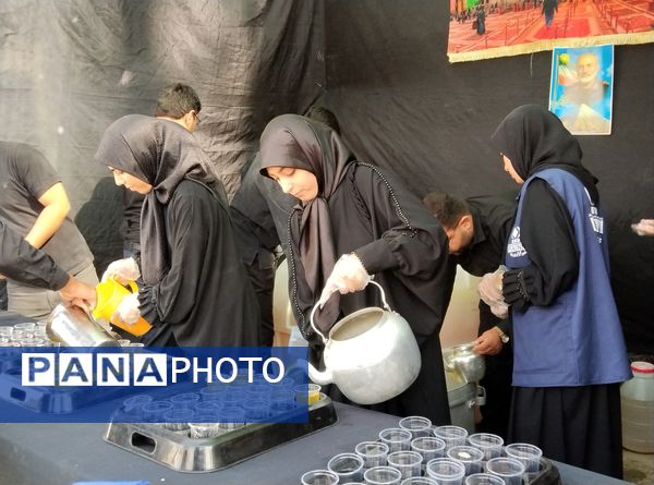 خدمت‌رسانی موکب‌‌های سازمان دانش‌آموزی و اداره‌کل آموزش و پرورش خراسان جنوبی به زائران جامانده اربعین در بیرجند