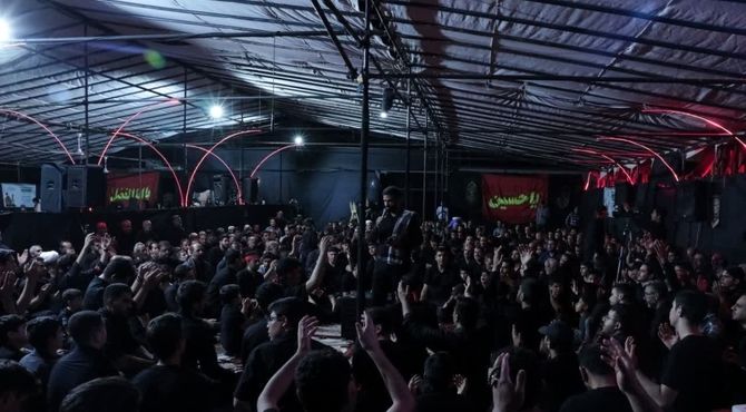 مراسم عزاداری هیئت شیفتگان با حضور نوجوانان به یاد شهید مسعود فروتن 