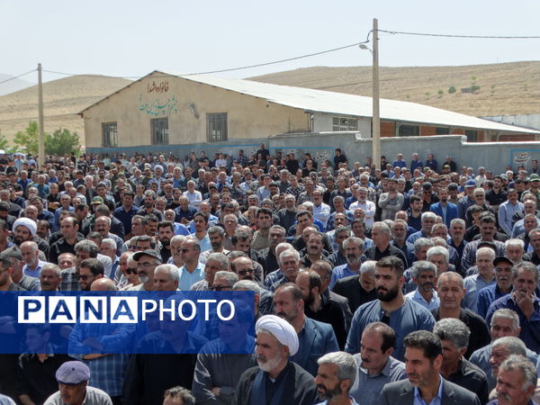 مراسم وداع با شهید «امین عسگری» در گهرو
