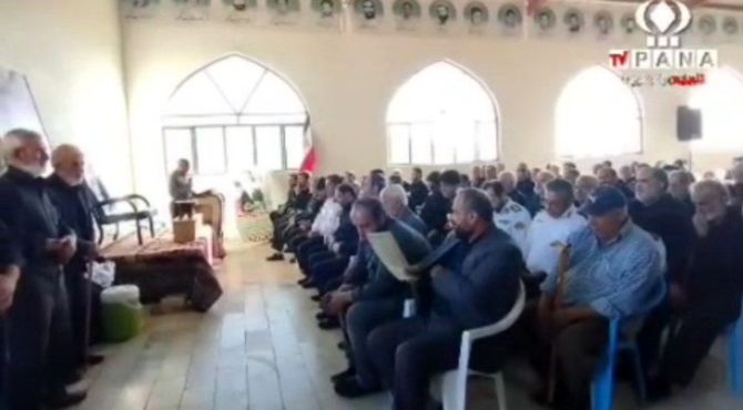 مراسم چهلم شهید حاج ابوالفضل شهباز در دیباج