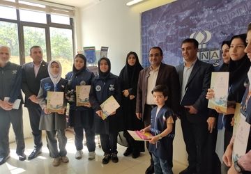 تجلیل مدیر کل آموزش وپرورش استان اردبیل از دانش آموز خبرنگاران پانا