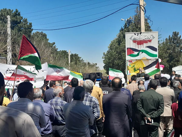 راهپیمایی روز قدس در شهر کهک قم