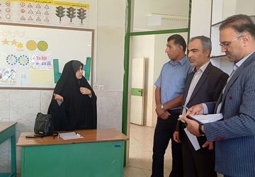 بازدید از طرح حامی در مدرسه شهید علی حیدری دامغان
