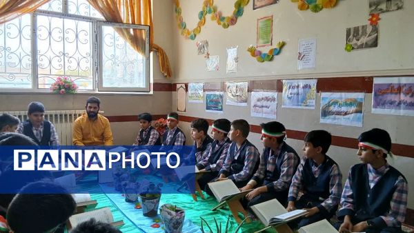 برپایی مراسم انس با قرآن کریم و مسابقات ورزشی در مدرسه شهید بختیاری شازند