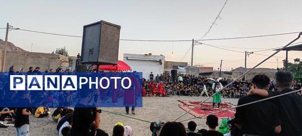 مراسم تعزیه خوانی حسینی در روستای حسین آباد شهرستان شیروان